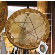 /Differentdrum Elk Pentacle laced hand drum