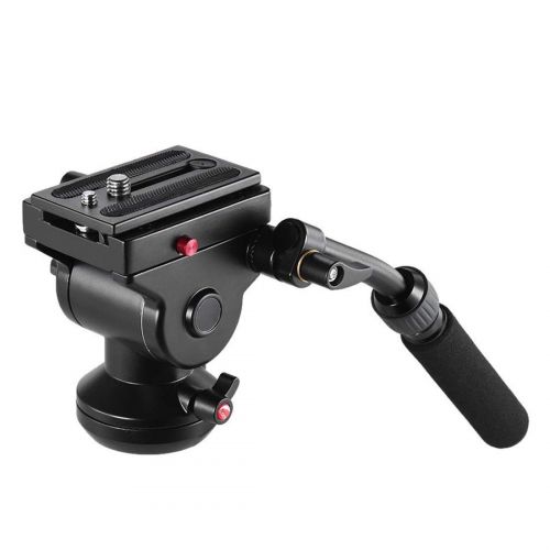  Dig dog bone Metal Heavy Duty Video Camera Tripod Action Fluid Drag Head with Sliding Plate for DSLRSLR Cameras