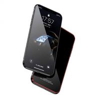 Dig dog bone Mirror Surface Smart Phone Case No Fingerprint Back Shell Compatible iPhone Xs (Color : Black)