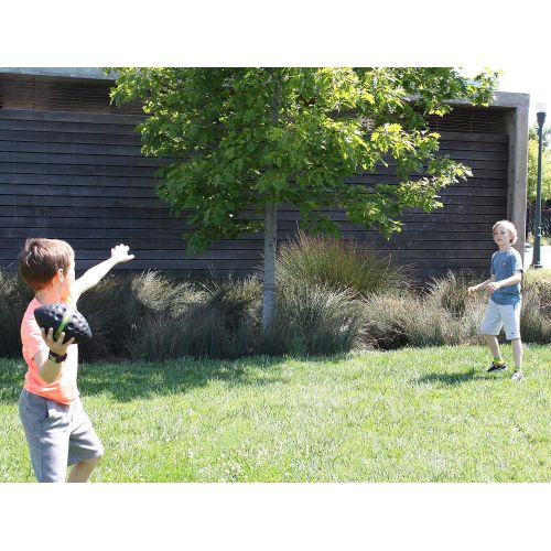  [아마존베스트]Diggin Black Max Kids Foam Soft Football. Long-Throw Spiral Grip. Small Outdoor Sports Toy