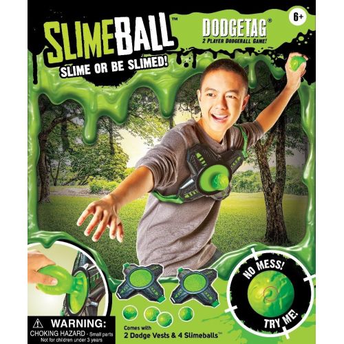  Diggin Slimeball Dodgetag Game Set. Slime Dodge-Balls & Target Tag Vests For Kids