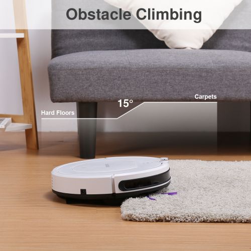  Diggro Robot Vacuum Cleaner, KK320 Robotic Vacuum with One-Key Planning Tech, Powerful Clean for Pets, Suitable for Low-Pile Carpets and Hard Floors