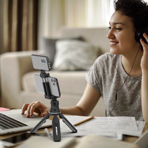  DigiPower Instructor Tripod with LED Light and Lavalier Mic Kit