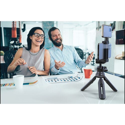  DigiPower Instructor Tripod with LED Light and Lavalier Mic Kit