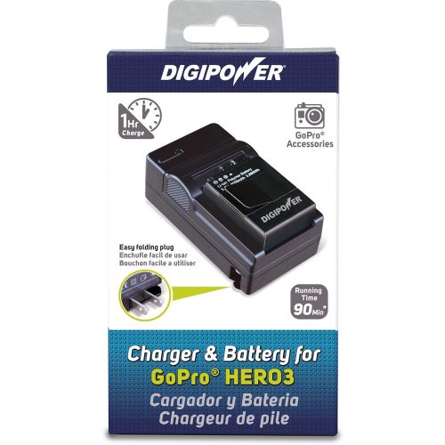  Digipower KBP-GPHR301 GoPro Hero3 and Hero3+ Battery and Charger Kit (Black)