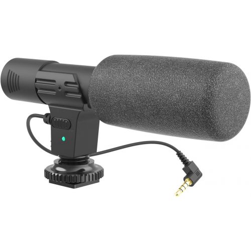  [아마존베스트]DigiPower Like ME Vlogging Kit Compatible with Smartphones and Cameras with Microphone, 36 LED Lights and Tripod