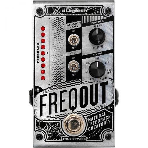  DigiTech},description:The DigiTech FreqOut Natural Feedback Creator allows you to get sweet, natural feedback at any volume, with or without distortion. The FreqOut automatically i