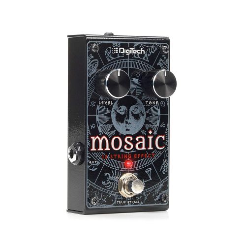  DigiTech Mosaic Polyphonic 12 string Effect Pedal for Electric and Acoustic electric Guitars with Advanced Polyphonic Pitch Shifting Includes 1 x Patch Cable 1 x Instrument Cable &
