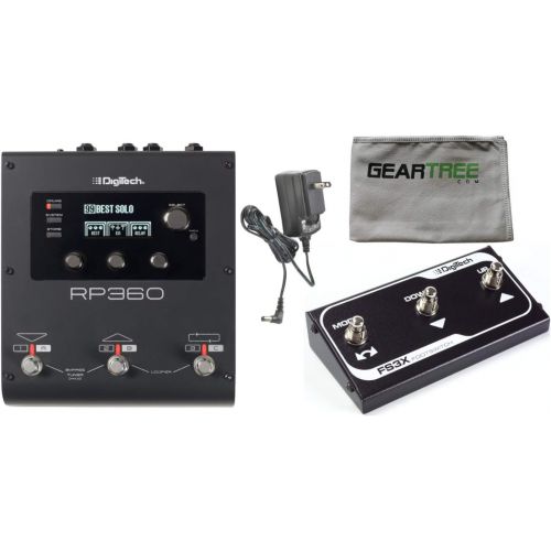  DigiTech Digitech RP360 Guitar Multi Effects USB Pedal w/Power Supply, Footswitch, and C