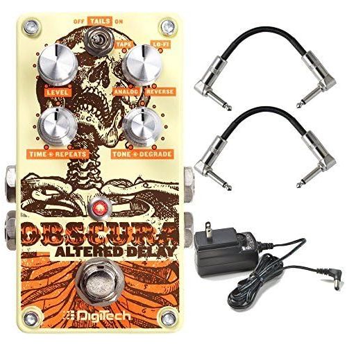  DigiTech Obscura Altered Delay Guitar Effect Pedal with Power Supply and Patch Cables