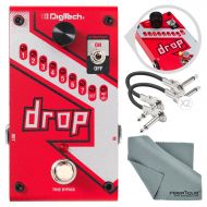 DigiTech Drop Polyphonic Drop Tune Pitch-Shifter Pedal with Basic Accessory Bundle