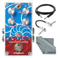 DigiTech Nautila Stereo Chorus and Flanger Pedal with Accessory Bundle