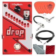 DigiTech Drop Polyphonic Drop Tune Pitch-Shifter Pedal with Deluxe Accessory Bundle