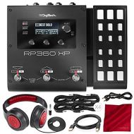 DigiTech RP360XP Guitar Multi-Effects Pedal with Samson Headphones and Accessory Bundle