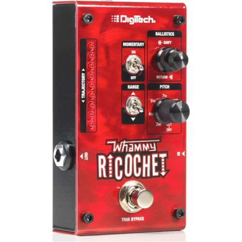  Digitech Ricochet Mini Treadle Free Whammy Pedal w/ 2 Patch Cables