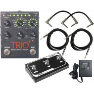 Digitech Trio+ Band Creator + Looper w/ FS3X Footswitch, 4 Cables, and Power Supply