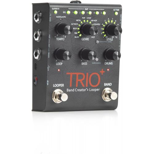  Digitech Trio+ Band Creator + Looper w/ FS3X Footswitch, 4 Cables, and Power Supply