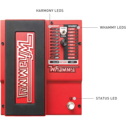  Digitech Whammy (5th Gen) 2-Mode Pitch-shift Effect with True Bypass