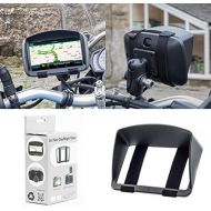 [아마존베스트]Digicharge Sunshade Visor Screen For Garmin Zumo 595LM 395LM 345LM 590LM 660LM 350LM 390LM 340LM 300 TomTom Rider 500 550 42 420 450 400 410 Rider 40 4.3 5 GPS Sat Nav