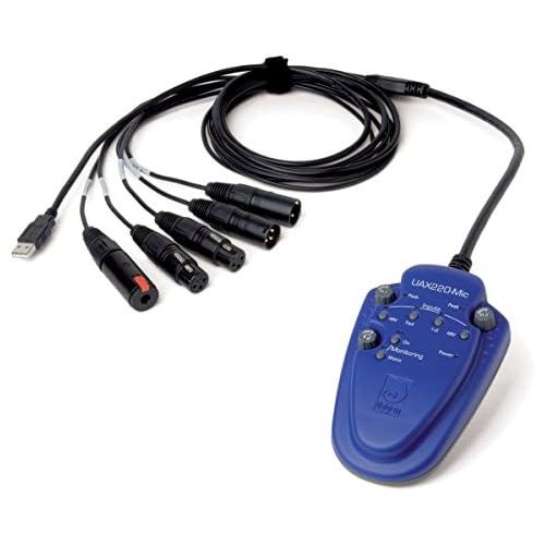 Digigram UAX220-Mic | Broadcast USB Audio Interface 2 Balanced Analog Inputs