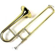 Brand New Bb Mini Trombone w/Case and Mouthpiece- Gold Lacquer Finish