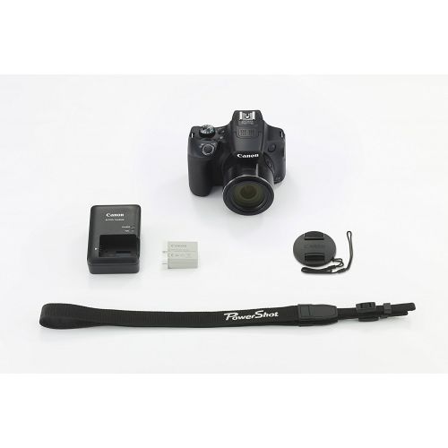  Digital&More Canon Powershot SX60 16.1MP Digital Camera 65x Optical Zoom Lens 3-inch LCD Tilt Screen (Black) w Digital & More Starters Kit