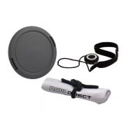 Digital Nc Lens Cap Side Pinch (58mm) + Lens Cap Holder + Lens Cap/Filter Adapter + Nw Direct Microfiber Cleaning Cloth for Fujifilm FinePix S8630