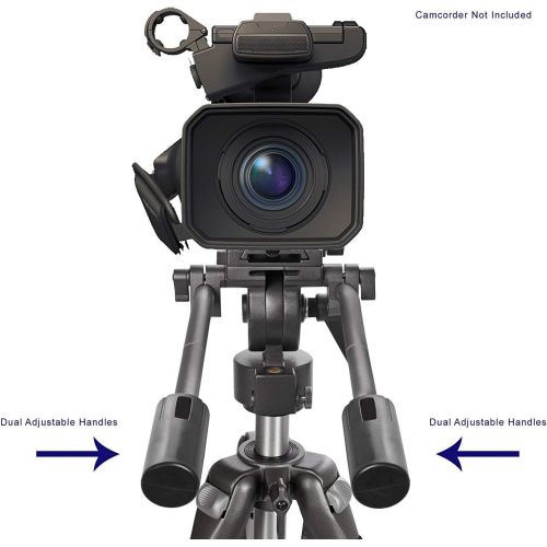  Digital Nc Heavy Duty 67 Tripod for Nikon COOLPIX P1000 w/Dual Handles