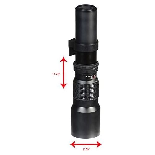  Digital Nc Super Telephoto 1000mm Manual Focus Lens for All Nikon D Series Cameras (Eg, D3200, D850, D7500, etc)