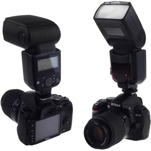  Digital Nc Speedlight External Flash (Nikon COOLPIX P1000) Vertical & Horizontal Rotation (Wireless Sync Built in)