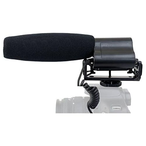  Digital Nc Shotgun Microphone (Stereo) With Windscreen & Dead Cat Muff For Sony FDR-AX100 (wMulti-Interface Adapter)