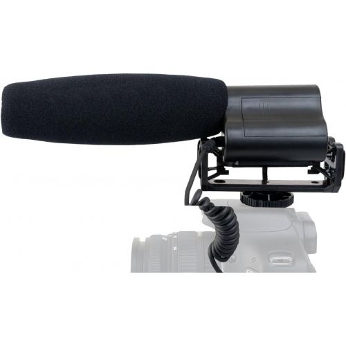  Digital Nc Shotgun Microphone (Stereo) With Windscreen & Dead Cat Muff For Sony FDR-AX100 (wMulti-Interface Adapter)