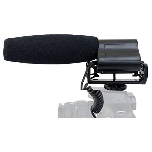  Digital Nc Shotgun Microphone (Stereo) with Windscreen & Dead Cat Muff for Canon EOS M5