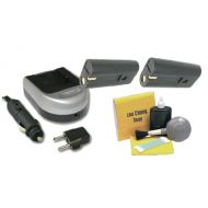 Digital Nc Kodak High Capacity Lithium Ion Replacement for Kodak KLIC-8000-2 Batteries (1800Mah) + AC/DC Rapid Travel Charger (Home & Car) + Nwv Direct 5 Piece Cleaning Kit