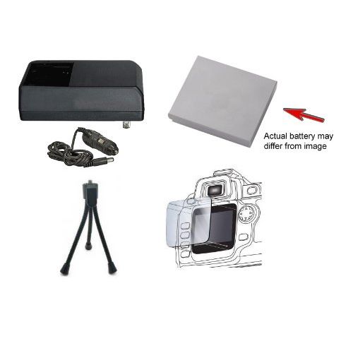  Digital Nc CG-800 & BP-819 Comptatible High Capacity Battery And Rapid Charger Kit + Mini Tripod + Screen Protector