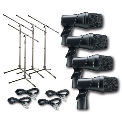  Digital Reference},description:DRDK4 4-Piece Drum Mic Kit Cable and Stand Package