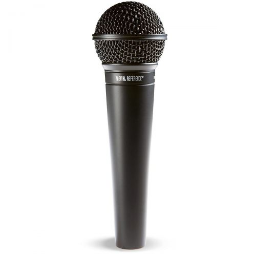  Digital Reference},description:The Digital Reference DRV100 Dynamic Vocal Microphone is an all-around mic for stage vocals. Built with a rugged grille, all-metal body, and optimize