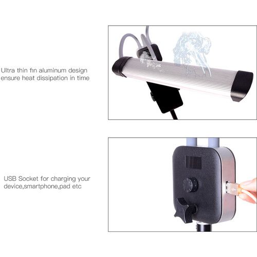  DigitalFoto Solution Limited ME01 Magic Elephant Dual Arm LED Fill Lights