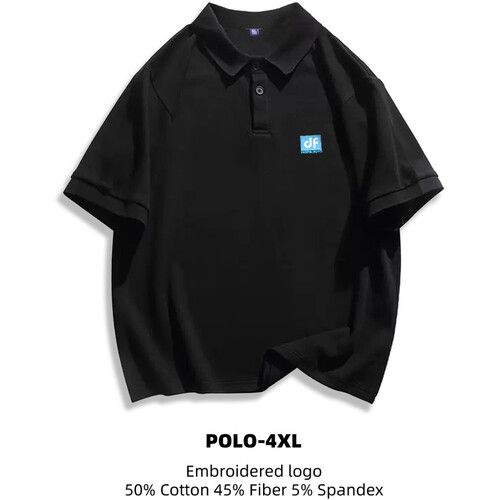  DigitalFoto Solution Limited Brand Polo (Black, 4XL)