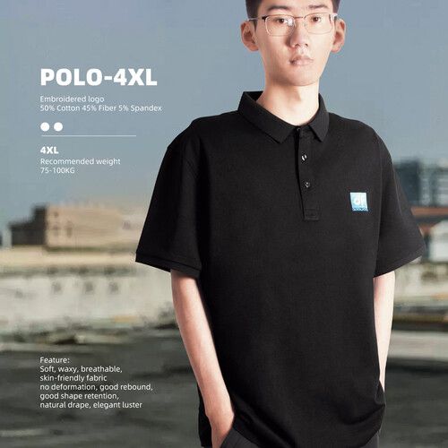  DigitalFoto Solution Limited Brand Polo (Black, 4XL)