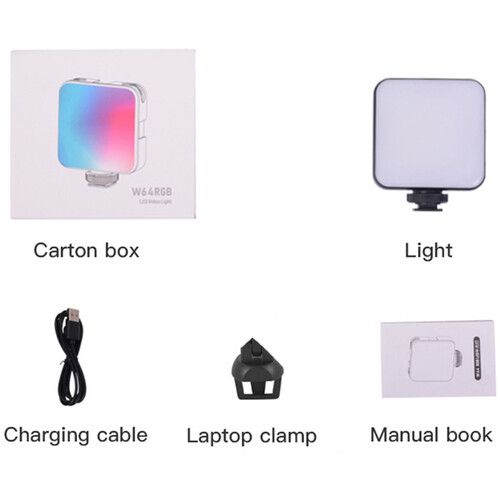  DigitalFoto Solution Limited Magnetic Mini RGB LED Light with Laptop Clamp (2500 to 9000K)