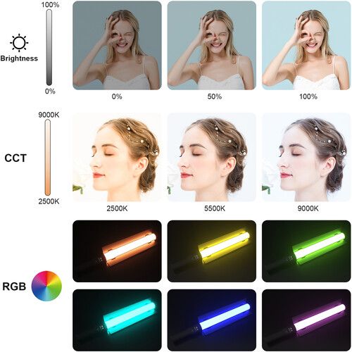  DigitalFoto Solution Limited G60R RGB LED Tube Light (2')