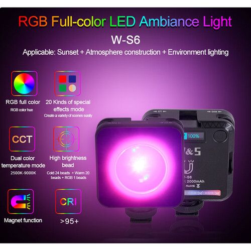  DigitalFoto Solution Limited 6W Magnetic RGB LED Atmosphere Light