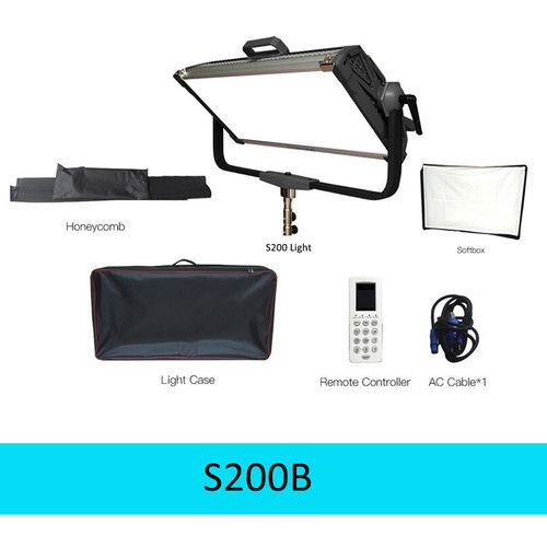  DigitalFoto Solution Limited S200 RGB LED Softlight Panel Kit with Softbox and Grid