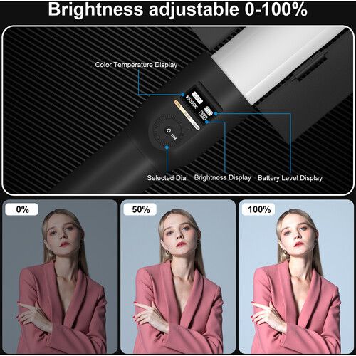  DigitalFoto Solution Limited G60 Bi-Color LED Tube Light (2')