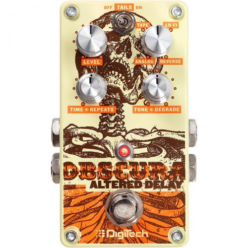  DigiTech},description:The Obscura Altered Delay from DigiTech allows you to turn your delays upside down and inside out. The Obscura four delay types can be darkened, degraded and