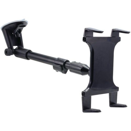  DigitlMobile DigiMo Windshield Tablet Mount Car Holder with Adjustable Arm Extender for HP Chromebook x2 Tablet wAnti-Vibration Swivel Lock Cradle (use with or Without case)