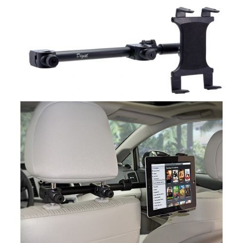  DigitlMobile Digitl Headrest Tablet Car Mount Multi Passenger Viewing Vehicle Holder for Samsung Galaxy ViewView 2 wAnti-Vibration Arm Extender (with or Without case)