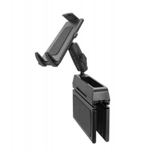  DigitlMobile Premium Tablet Car Mount Backseat or Front Seat Holder Wedge Console for Surface GOPro 6 wAnti-Vibration Swivel Cradle (with or Without case)