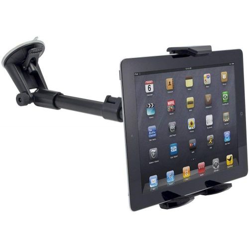  DigitlMobile Robust Windshield Tablet Car Mount or Truck Mount Window Holder and Adjustable Arm Extender for Apple iPad Pro 9.710.51112.9 Tablet wAnti-Vibration Swivel Lock Cradle (use with